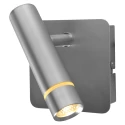 Steinhauer wall luminaire VOLARI 1 flame IP20, steel dimmable