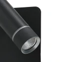 Steinhauer wall luminaire VOLARI 1 flame IP20, black dimmable