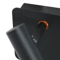 Steinhauer wall luminaire VOLARI 1 flame IP20, black dimmable
