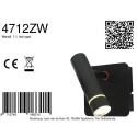 Steinhauer wall luminaire VOLARI 1 flame IP20, black dimmable