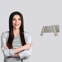 Steinhauer wall luminaire VOLARI 2 flames IP20, steel dimmable