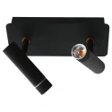 Steinhauer wall luminaire VOLARI 2 flames IP20, black dimmable
