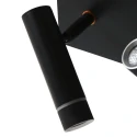 Steinhauer wall luminaire VOLARI 2 flames IP20, black dimmable