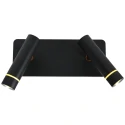 Steinhauer wall luminaire VOLARI 2 flames IP20, black dimmable