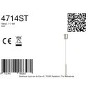 Steinhauer pendant luminaire VOLARI 1 flame IP20, steel dimmable