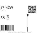 Steinhauer pendant luminaire VOLARI 1 flame IP20, black dimmable