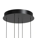 Steinhauer pendant luminaire VOLARI 5 flames IP20, black dimmable