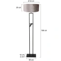 Steinhauer floor lamp STANG E27 IP20