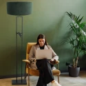 Steinhauer floor lamp STANG E27 IP20