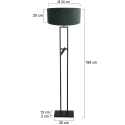Steinhauer floor lamp STANG E27 IP20