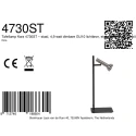 Mexlite table lamp KORA 1 flame GU10 IP20, black dimmable