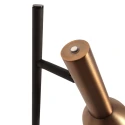 floor lamp KORA 1 flame GU10 IP20, black dimmable