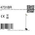 floor lamp KORA 1 flame GU10 IP20, black dimmable