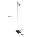 floor lamp KORA 1 flame GU10 IP20, black dimmable