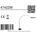 Steinhauer floor lamp RINGLUX IP20, dimmable