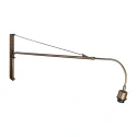 Steinhauer wall luminaire MAZE NATURAL 1 flame E27 IP20, bronze dimmable