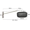 Steinhauer wall luminaire ELEGANT CLASSY E27 IP20, dimmable