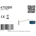 Steinhauer wall luminaire ELEGANT CLASSY 1 flame E27 IP20, bronze dimmable