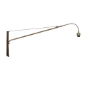 Steinhauer wall luminaire BREEZA BEACH 3 1 flame E27 IP20, bronze dimmable