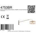 Steinhauer wall luminaire BREEZA BEACH 3 1 flame E27 IP20, bronze dimmable