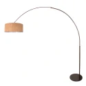 Steinhauer floor lamp SPARKLED LIGHT 1 flame E27 IP20, cocoa dimmable