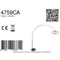 Steinhauer floor lamp SPARKLED LIGHT 1 flame E27 IP20, cocoa dimmable