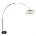Steinhauer floor lamp SPARKLED LIGHT 1 flame E27 IP20, cocoa dimmable