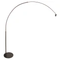 Steinhauer floor lamp SPARKLED LIGHT 1 flame E27 IP20, cocoa dimmable