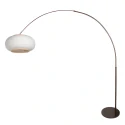 Steinhauer arc luminaire SILVA ALBA 1 flame E27 IP20, cocoa dimmable
