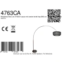 Steinhauer arc luminaire VELA LINO 1 flame E27 IP20, cocoa dimmable