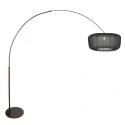 Steinhauer arc luminaire VELA LINO 1 flame E27 IP20, cocoa dimmable