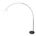 Steinhauer floor lamp SPARKLED LIGHT 1 flame E27 IP20, cocoa dimmable