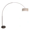 Steinhauer floor lamp SPARKLED LIGHT 1 flame E27 IP20, cocoa dimmable