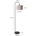 Steinhauer floor lamp STANG E27 IP20, dimmable