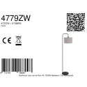 Steinhauer floor lamp STANG E27 IP20, dimmable
