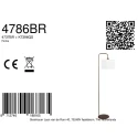 Steinhauer floor lamp STANG 1 flame E27 IP20, bronze dimmable