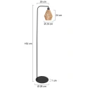 Steinhauer floor lamp STANG E27 IP20, dimmable