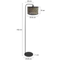 Steinhauer floor lamp STANG 1 flame E27 IP20, bronze dimmable