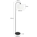 Steinhauer floor lamp STANG E27 IP20, dimmable