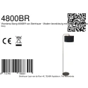 Steinhauer floor lamp STANG E27 IP20, dimmable
