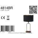 Steinhauer table lamp STANG 1 flame E27 IP20, bronze dimmable