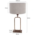 Steinhauer floor lamp STANG E27 IP20, dimmable