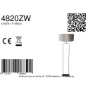 Steinhauer floor lamp STANG E27 IP20, dimmable