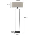 Steinhauer floor lamp STANG E27 IP20, dimmable