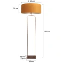Steinhauer floor lamp STANG 1 flame E27 IP20, bronze dimmable