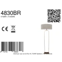 Steinhauer floor lamp STANG E27 IP20, dimmable