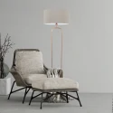 Steinhauer floor lamp STANG E27 IP20, dimmable