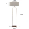 Steinhauer floor lamp STANG E27 IP20, dimmable