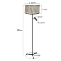 Steinhauer floor lamp STANG E27 + GU10 IP20, dimmable