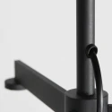 Steinhauer floor lamp STANG 2 flames E27 + GU10 IP20, black dimmable